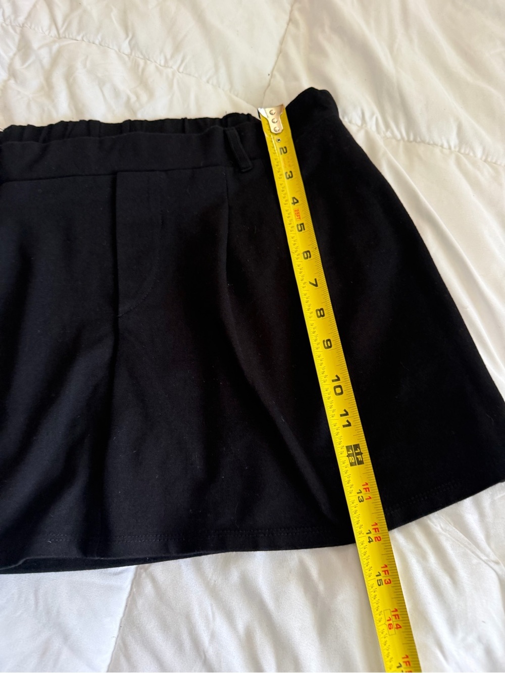 High-Rise Black Pleated Mini Skirt - Picture 5 of 6